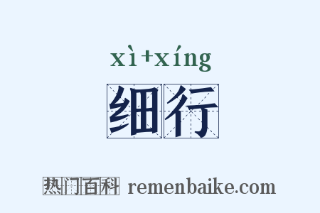 细行是什么意思的图片